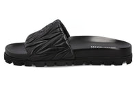 MIU MIU Odor Resistant Slide Slippers Women's Black