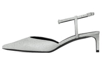 CELINE Slim Heel High Heels 5cm Women's Silver