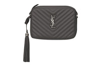 SAINT LAURENT Lou Crossbody Bag Quilted Black
