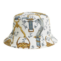 HERMES Nylon Elastane Bucket Hats Men's White