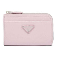 PRADA Leather Keychains Women's Pink