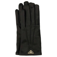 PRADA Nappa Leather Gloves Women's Black