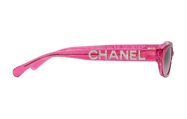 CHANEL   Oval Sunglasses Women's Red