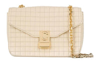 CELINE Calfskin Shoulder Bag Crossbody Bag Regular Women's Nude