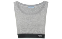 PRADA Tank Tops Women's Gray