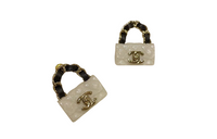 CHANEL Metal Earrings Women's Gold