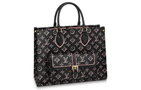 LOUIS VUITTON Onthego Mm Monogram Canvas Black