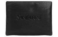 SAINT LAURENT Lambskin Clutch Men's Black