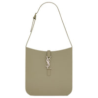 SAINT LAURENT Soft Rubber Handbag Shoulder Bag Women's Seaweed Color