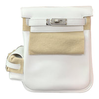 HERMES Swift Leather Backpack Women's 0U New White