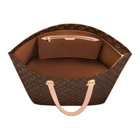LOUIS VUITTON All In Leather Handbag Unisex Brown