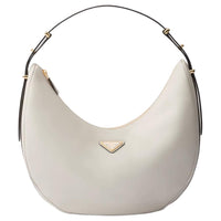 PRADA Leather Shoulder Bag Women's White