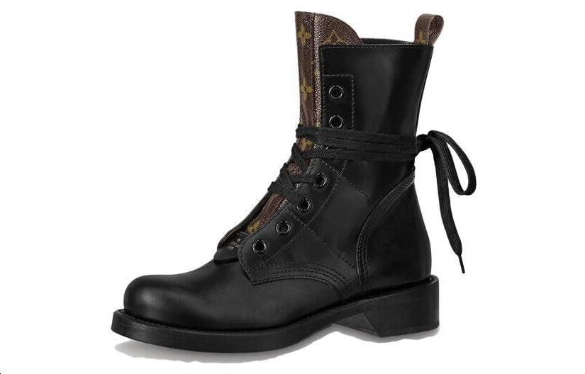 LOUIS VUITTON Ankle Boots Women's Black