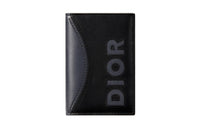 DIOR Calfskin Card Holder Men's Black