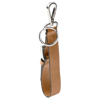 PRADA Leather Keychains Men's Brown