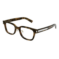SAINT LAURENT Acetate Rectangular Eyeglass Frames Men's Tortoiseshell