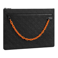 LOUIS VUITTON A4 Pouch Monogram Absolute Black