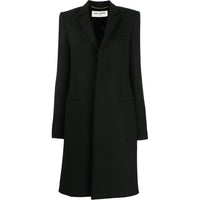 SAINT LAURENT Coat Women's Black