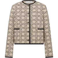 DIOR SS25 Cropped Coat Women's Beige