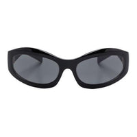MIU MIU Irregular Shape Sunglasses Women's Black