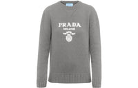 PRADA Logo-intarsia Cashmere Jumper