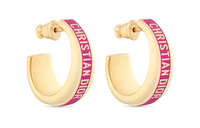 DIOR CODE EARRINGS GOLD
