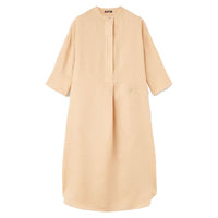 Loro Piana SS24 Long-Sleeved Dresses Women's Ginseng Light Yellow