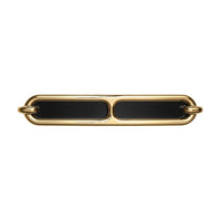 HERMES Metal Brass Hair Clips Women's Black