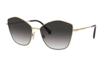 MIU MIU Sunglasses Women's Black/Gold