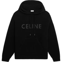 CELINE Hooded Sweater In Monochromic Wool