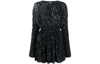SAINT LAURENT Long-Sleeved Dresses Women's Black