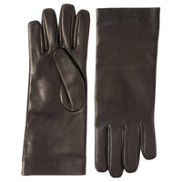 SAINT LAURENT Lambskin Gloves Women's Brown