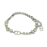 DIOR Crystal Bracelets Men's Silver