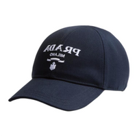 PRADA Logo embroidered Drill Cap
