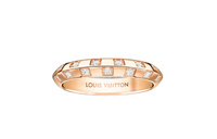 LOUIS VUITTON Le Damier De LOUIS VUITTON Small Ring Pink Gold And Diamonds