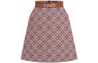 LOUIS VUITTON Leather Short Skirts Women's Multicolor