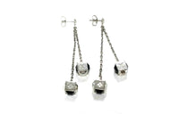LOUIS VUITTON Metal Earrings Unisex Silver