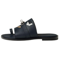 HERMES Slip-Resistant Flip Flops Men's Marine Blue