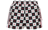 DIOR Quarterly New Products Casual Shorts Women's Black White Plaid