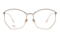 DIOR Eyeglass Frames Women's Rose Gold