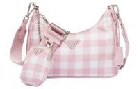PRADA Re-Edition Fabric 3-in-1 Shoulder Bag Crossbody Bag Handbag Regular Women's Pink