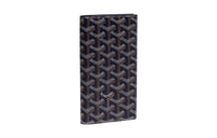 GOYARD SAINT-ROCH Canvas With Leather Dog's Teeth Wallet Unisex Marine Blue
