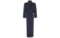 SAINT LAURENT SS23 Coats Women's Blue