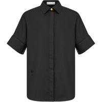 DIOR Short Sleeved Blouse Shirt Women's Black