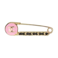 CHANEL Brooches Women's Pink/Gold