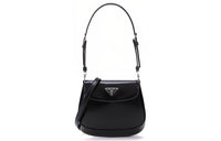 PRADA Cleo Leather Shoulder Bag Mini Women's Black