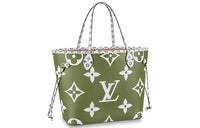 LOUIS VUITTON Neverfull Monogram Giant Mm Khaki Green/Beige Lining