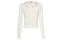 MIU MIU SS22 Slim Fit Knitwear Women's White