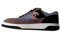 CHANEL Wear-Resistant Low-Top Skateboard Shoes Women's Purple Brown