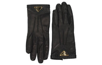 PRADA Leather Gloves Women's Black